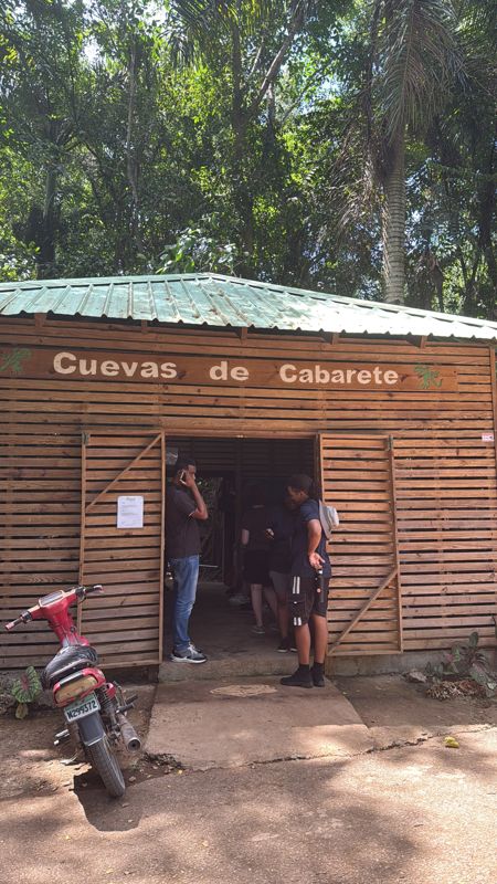 Inside the limestone caves at Cuevas de Cabarete