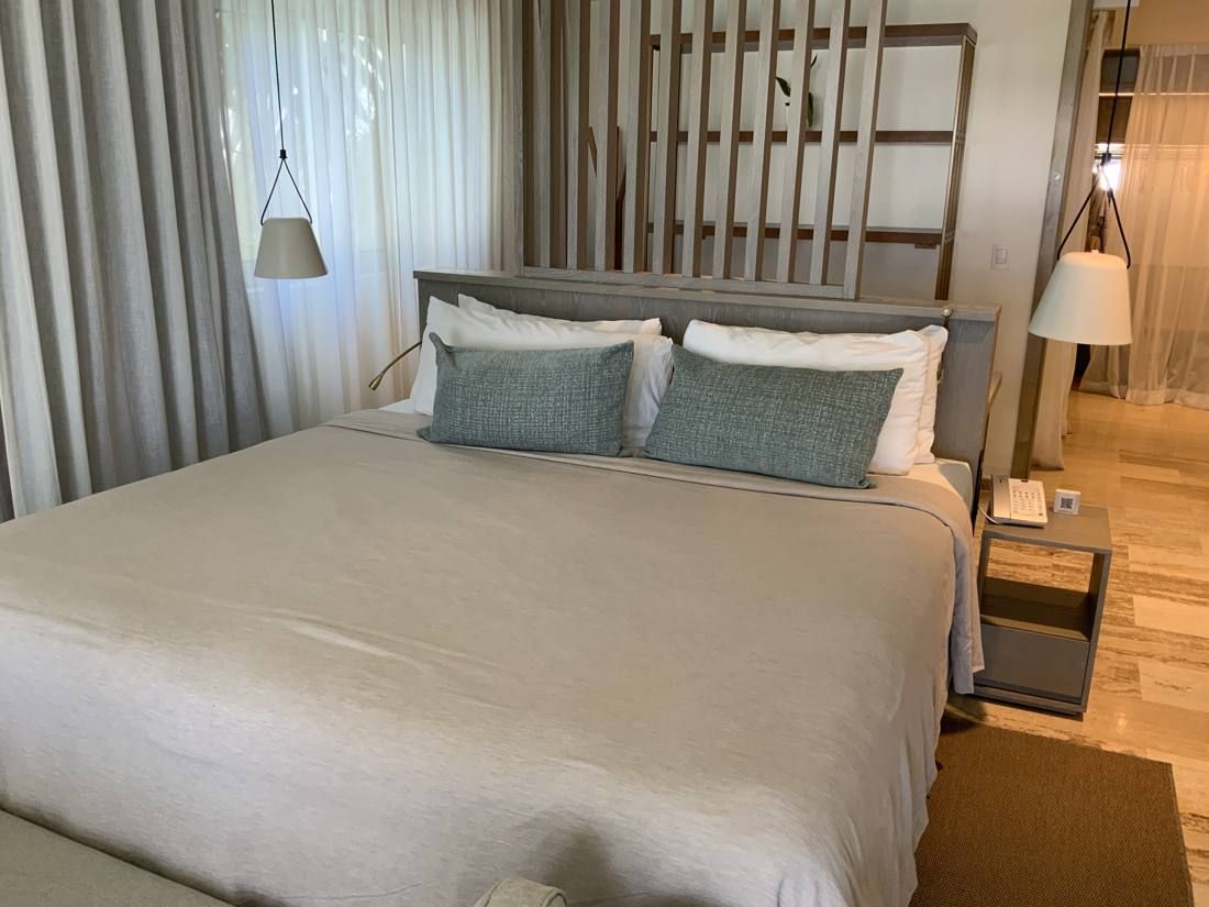 Bright resort suite with a king bed